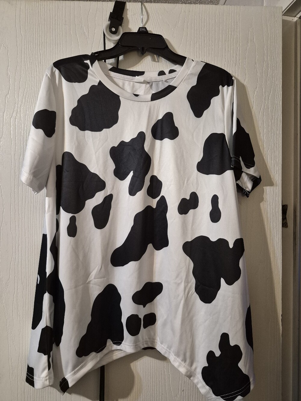 Cow Print Short Sleeve Shirt